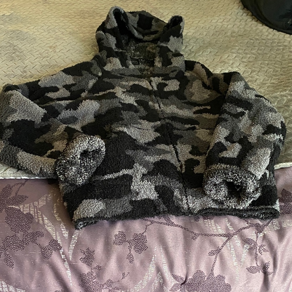 Camouflage Sherpa Bomber Jacket